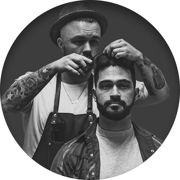 Barber Cutting Client Hair 2