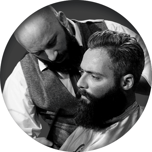 Barber Trimming Client Beard 2